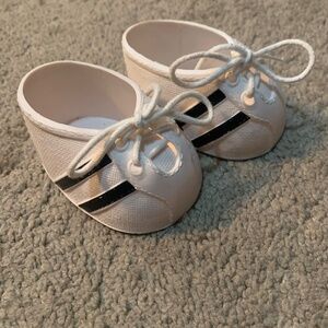 Vintage Cabbage Patch Kids Doll Shoes Black Stripes Taiwan Rare